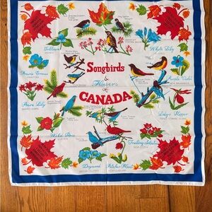 Songbirds and Flowers of Canada Scarf